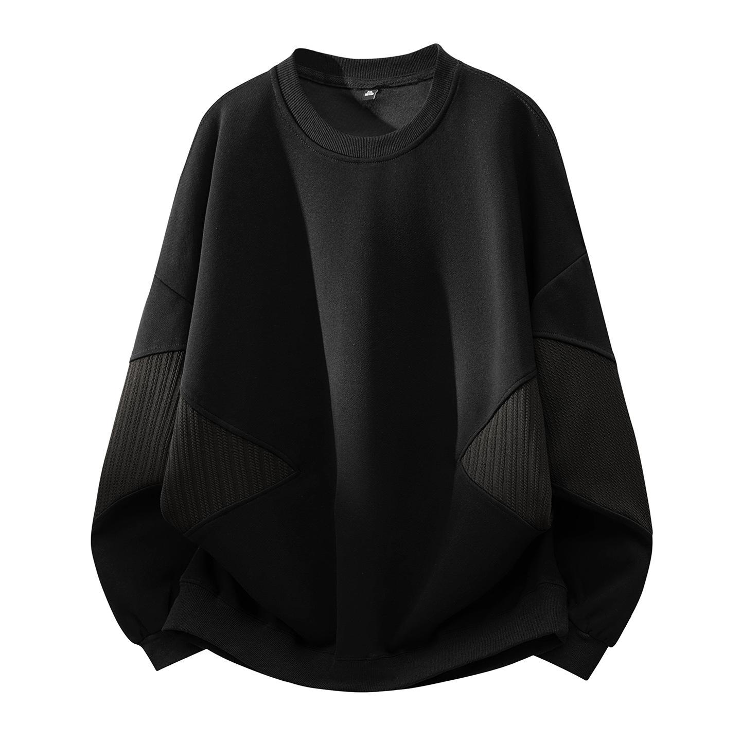 

Весенний Дизайнерский Свободный Повседневный Универсальный Тренд Круглый Вырез 3XL чёрный