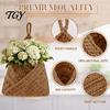 Thickened Cotton Rope Basket 3PCS Hanging Woven Storage Basket, Wall-mounted Organizer Wall Vegetable Pouches, Boho Multi-functional Bag for