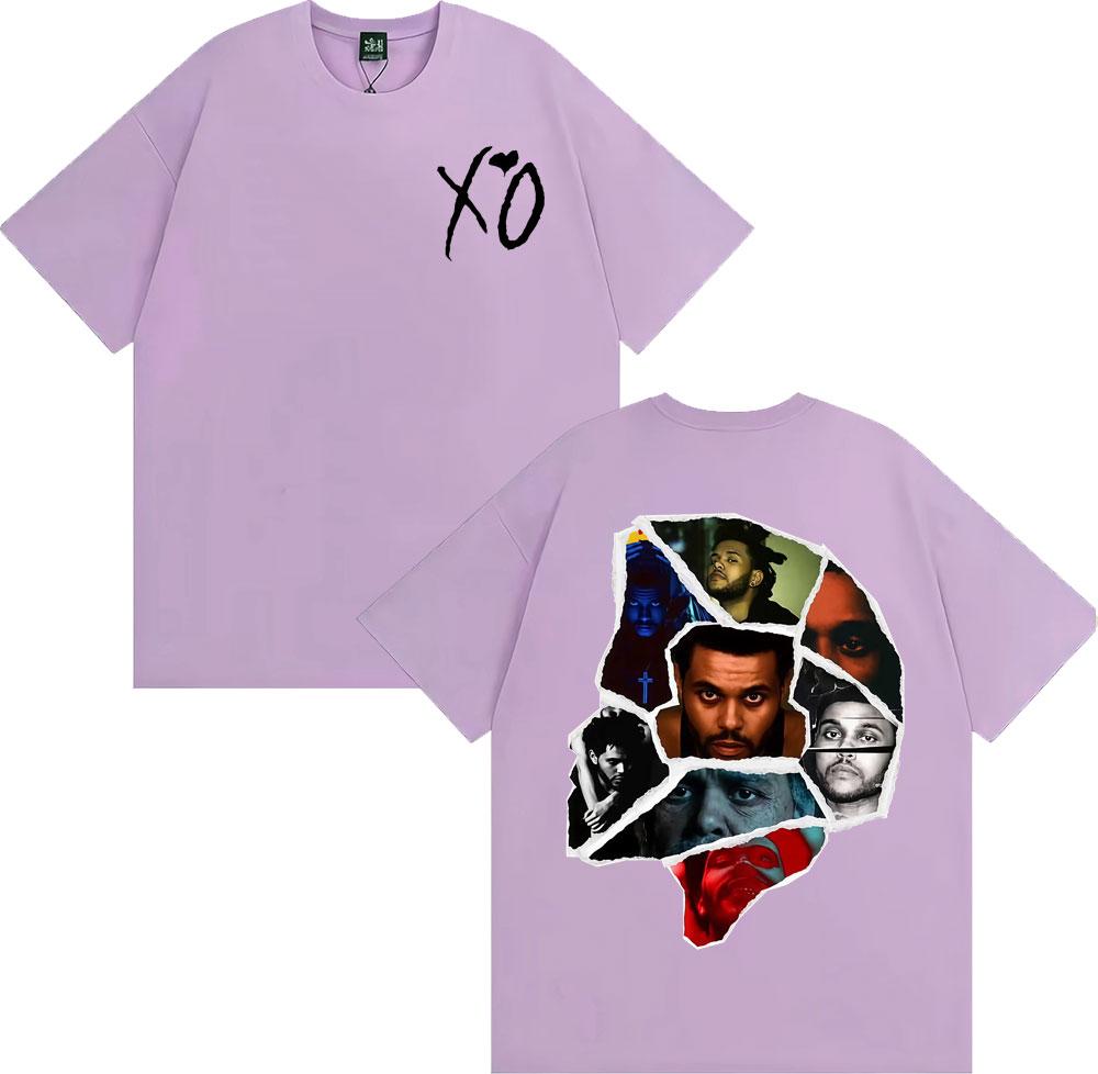 The Weeknd After Hours Til Dawn Album Cover Tshirts Unisex Women Harajuku Hip Hop High Street T Shirt Casual ONeck Cotton Tshirt