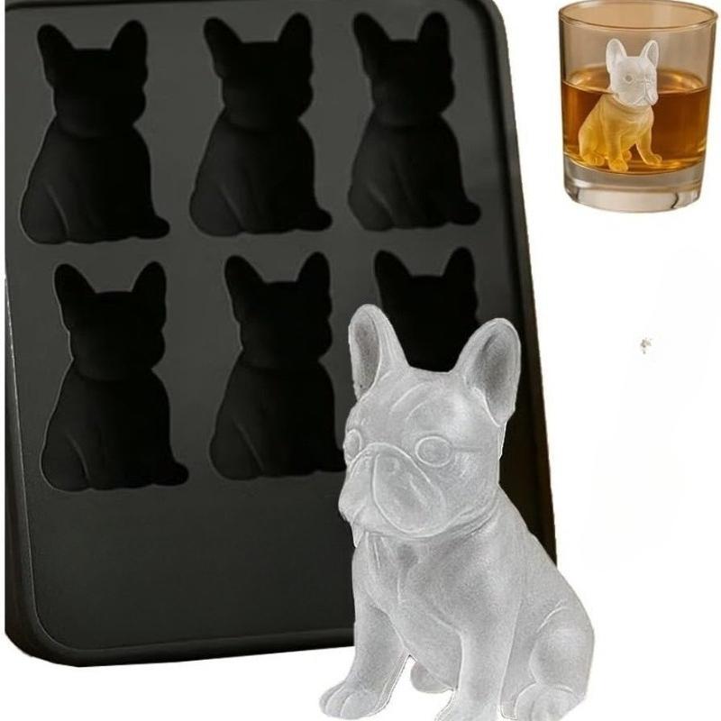 Shark Shape Silicone Ice Cube Tray Creative 3D Ice Cube Maker Mold Flexible Reusable for Home Bar Party Drinks Cooling Tool
