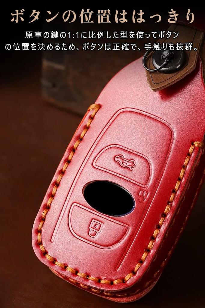 [LETINGFAR] Subaru Key Case, Genuine Leather, Subaru Smart Key Case, Key Holder, Subaru Key