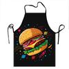 Colorful Burger Apron For Cooking And Grilling Fun With Vibrant Food Design