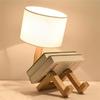 Decorative Wooden Man Scandinavian Model Lampshade with Bookshelf