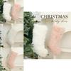 Elegant European Style Christmas Stocking Gift Bag With Soft Fabric For Festive Decor