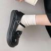 2025 New Summer Lolita Lucky Cat Cute Flat-soled Small Leather Shoes Student Uniform Shoes Girl Japanese JK Shoes