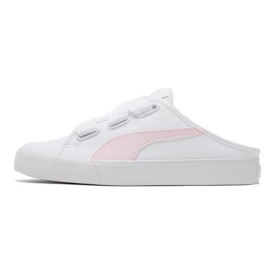 Bari Series Mule Ribbon Low-Top Sneakers Women Sneakers White Pink 382331-04