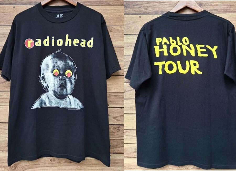 Radiohead 00s Pablo Honey Tour Album Creep Rock Band 2 Side Shirt S-5XL K0002 S