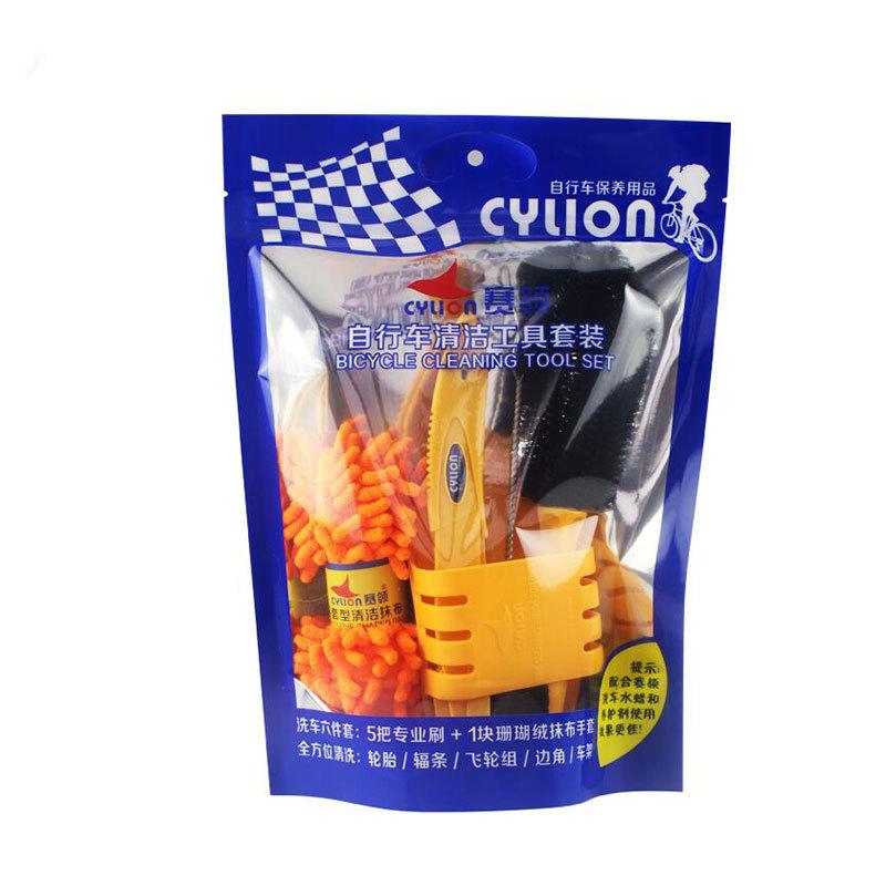 6Pcs Bike Cleaning Tool Set Bicycle Wash Brush Kit for MTB Road Bike Cycling Maintenance