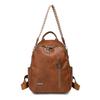 Retro PU Backpack Women's Large Capacity Multi-use Shoulder Bag