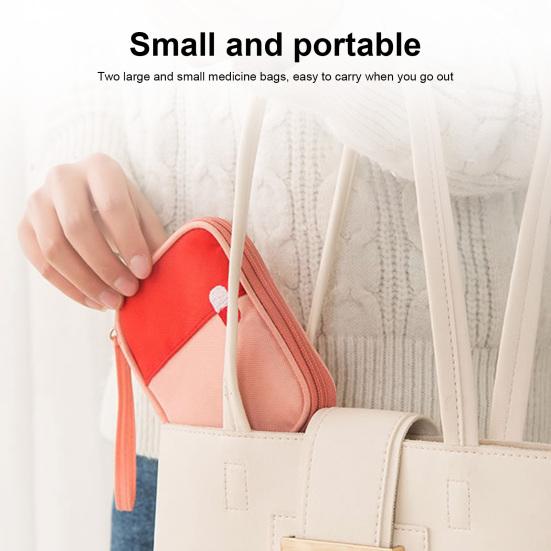 2Pcs Emergency Bags Portable Large Capacity Waterproof First Aid Kit Storage Bag for Home Car Office Camping