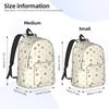 Rilakkumas  Cartoon Backpack for Men Women Teenage Student Work Daypack  Laptop Canvas Bags Outdoor