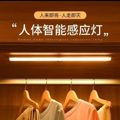 LED Motion Sensor Cabinet Light: USB Rechargeable, Magnetic, for Wardrobe, Wine & Shoe Cabinets