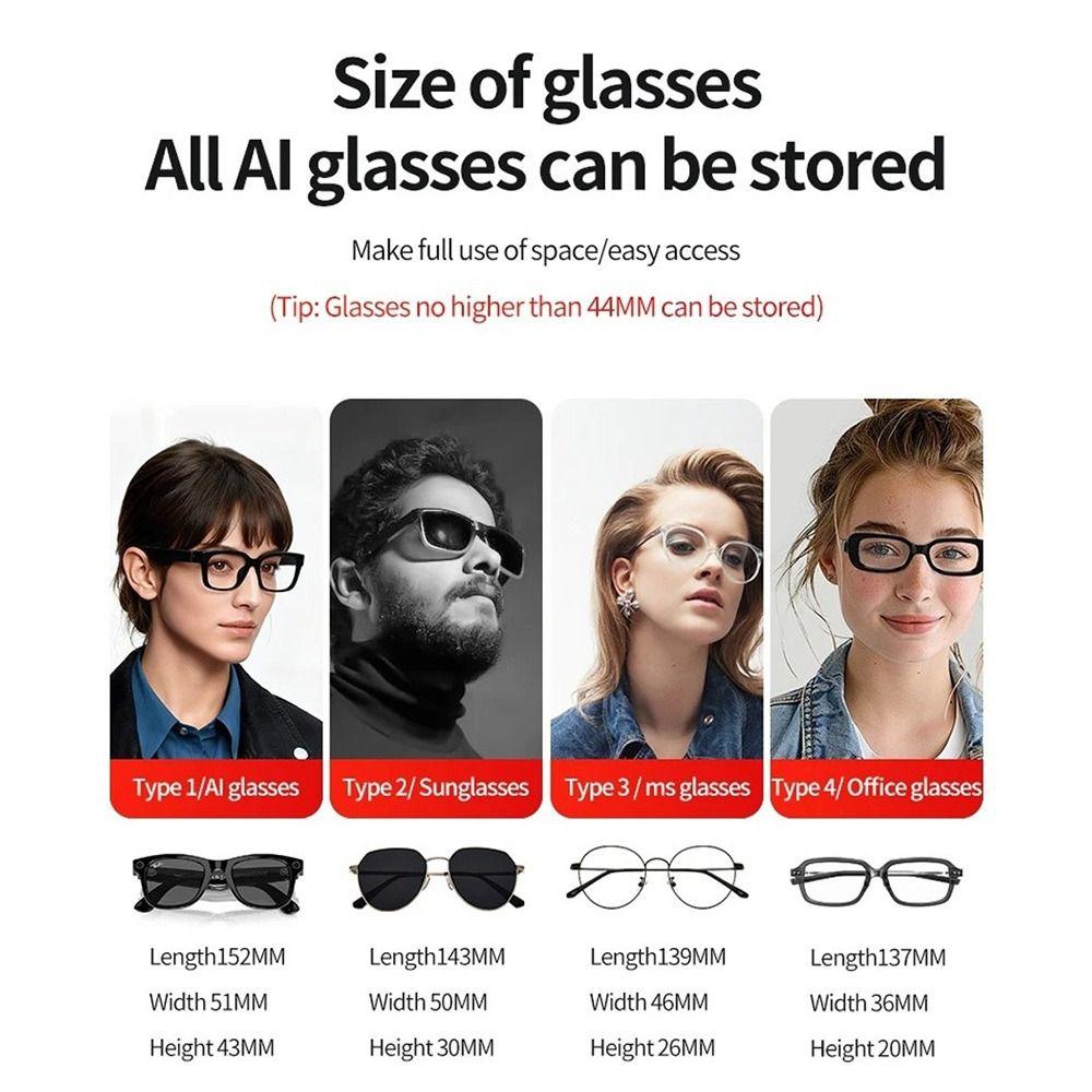 Buckle Mount Glasses Holder ABS Resin Car Sun Visor New Car Glasses Case