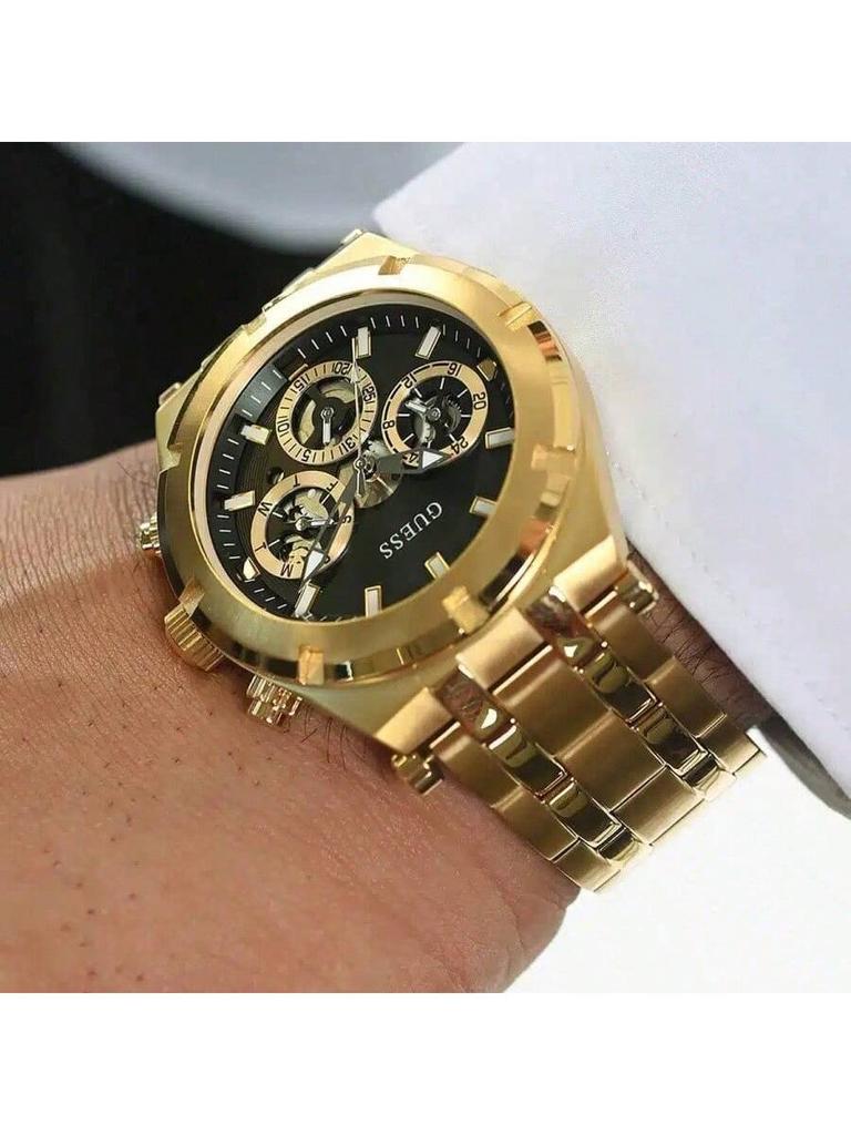 Men's Quartz Watch with Stainless Steel Case, Suitable for Business Occasions, As a Gift for Others, GW0260G2