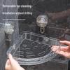 LISM No-Drill Transparent Bathroom Storage Shelf