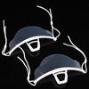 10Pcs Creative Shapes Clear Plastic Catering Mask Hotel Beauty Chef Waiter Protective Mask Reusable Visible Splash Proof Mask
