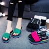 Premium Quality Ladies Summer Slippers With Versatile Thick Beach Wedge Bottom