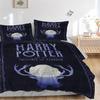 3pcs Harry Potter Bedding Set, Soft Polyester Duvet Cover and Pillowcases Seasons All Suitable, Design for Bedroom L1003141