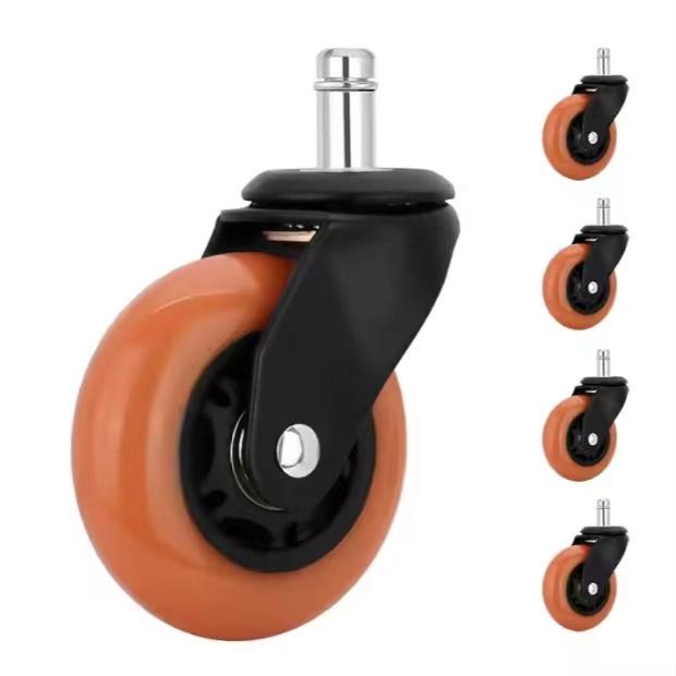 SGY Swivel Casters 2-Inch PP Wheels with Brake Heavy Duty Contemporary Design for Warehouse Dining Office Furniture