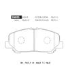 ADVICS Disc Pad Estima 4 SN695 Brake Pad Pieces/Kit