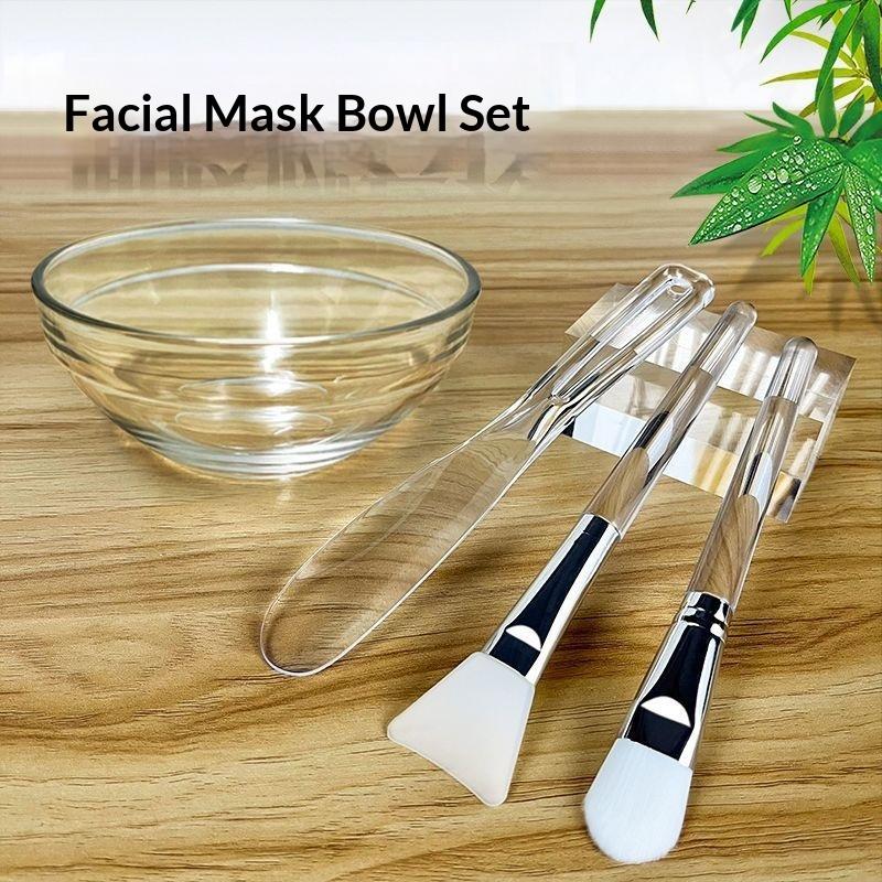 All-In-One 5 In 1 DIY Facial Mask Mixing Set with Bowl Brush and Cup for Creative Skincare