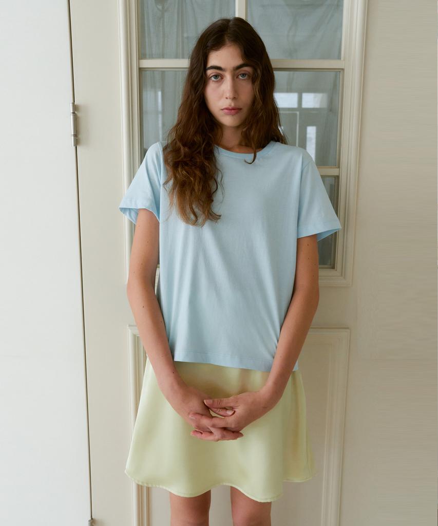 38COMEONCOMMON Regular Cotton T-Shirt (Sky Blue)