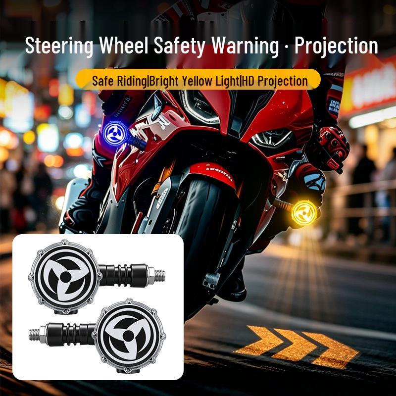 LED Flowing Water Motorcycle Turn Signal, Super Bright 12V Direction Indicator for Electric Vehicles and Scooters