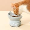 Creative Cat Bowl Ceramic Cats Drinking Feeder Dog Food Feeding Basin  Water Container