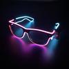 10 Colors Blinking Neon Led Light Glasses Novelty Lighting Up Wireless EL Wire Flashing Glasses for Concert Party Decor