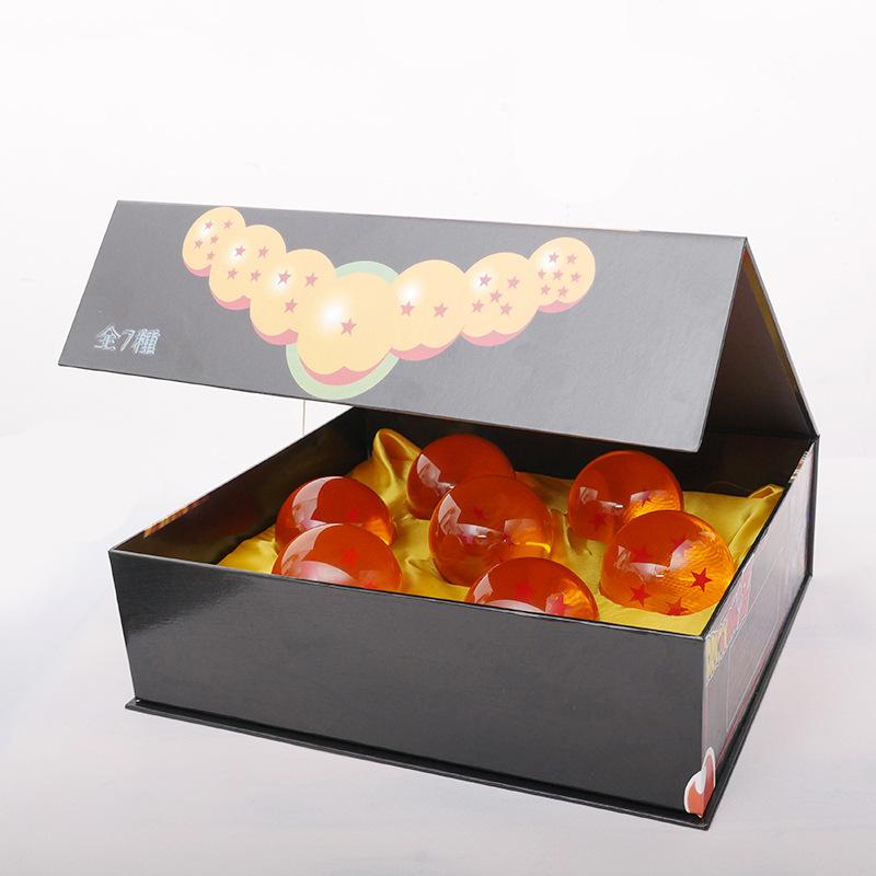 

7 Pieces / Set 3.5cm 1:1 Resin Ball Action Figure Toys Summon Shenron Wishing Collection Anime Model Gift With Box