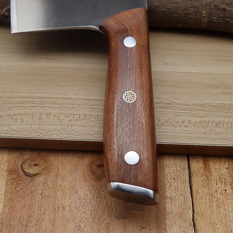 8 Inch Chopper Knife Welding DC53 Mode Steel Blade Wood Handle Chef Slicing Cleaver Kitchen Knife Bone Meat And Poultry Tools