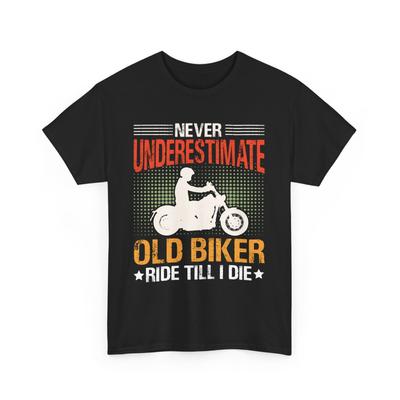 Cyclist Shirt | Biking Tee | Never Underestimate An Old Man On A Bicycle T-Shirt