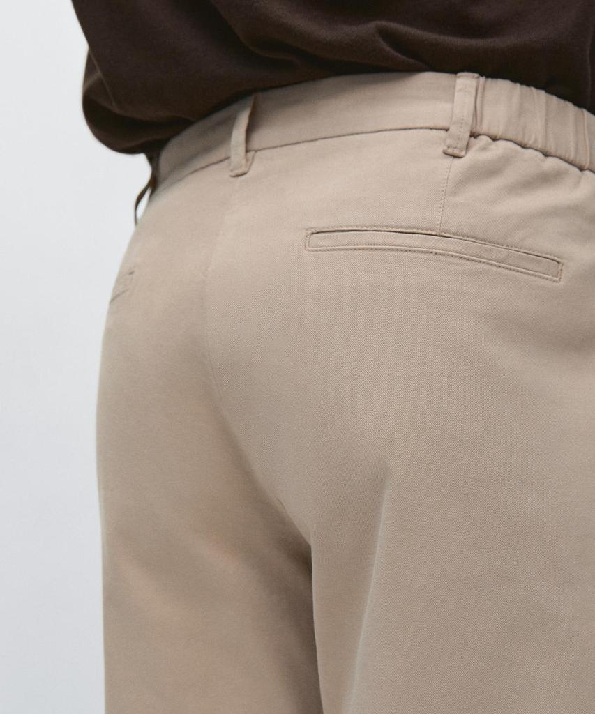 Masimodutti Cotton Blend Slim Fit Pants