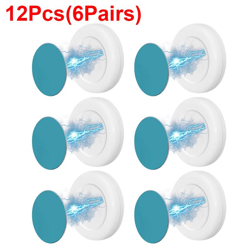 2/24Pcs Magnetic Hooks Wall Mount Strong Magnet Remote Control Holder Key Fridge Sticker Storage Hooks Home Decor Organizer Hook