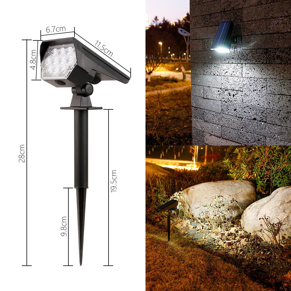 Waterproof Outdoor Solar Spotlight for Garden & Courtyard Tree Lighting Solar Spotlight