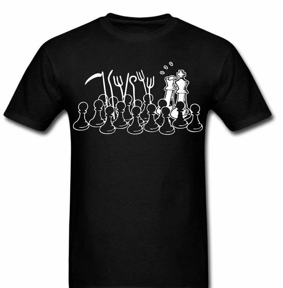 Chess Pieces Acitvist Protest anarchy banksy t shirt Tee XXL