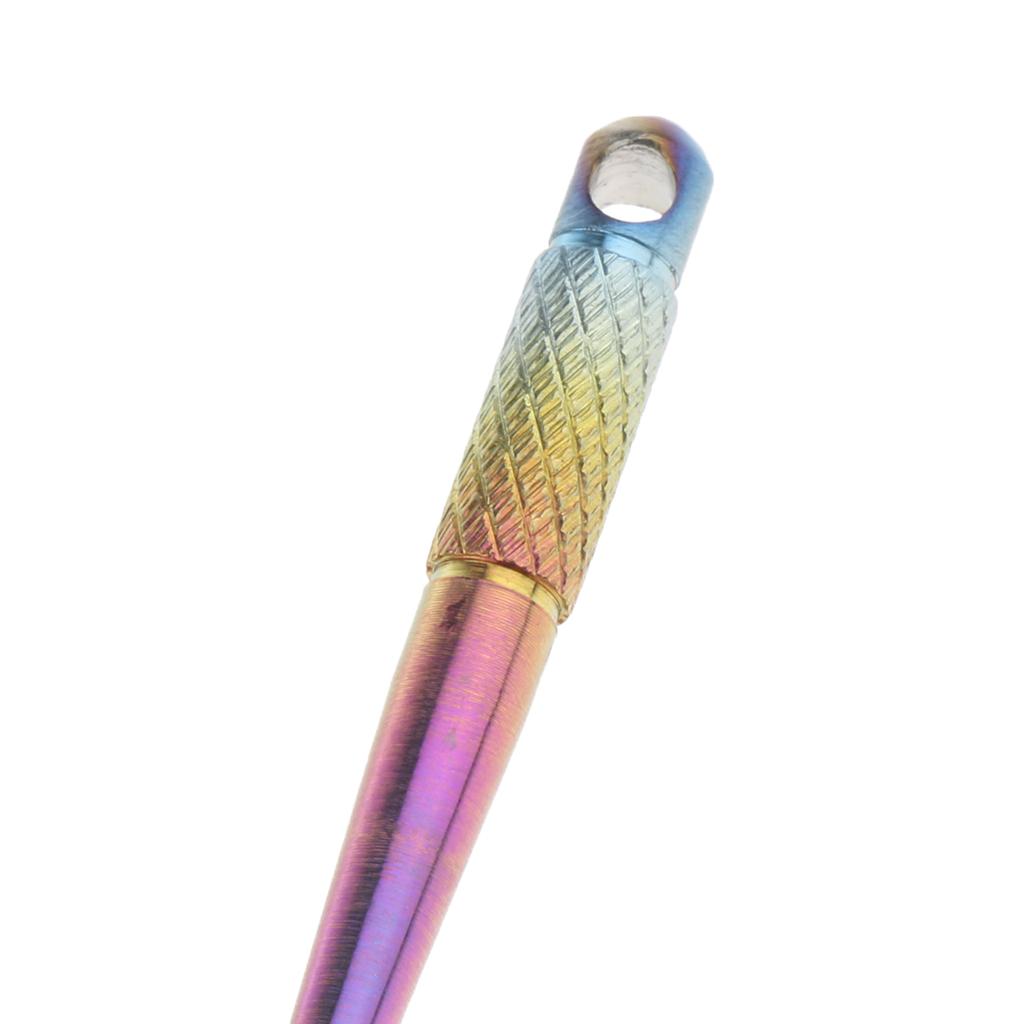 Ear Pick Ear , Titanium Removal Tool with Three Grooves And Hanging Hole for Camping Fishing Hunting Travel Walking Gear