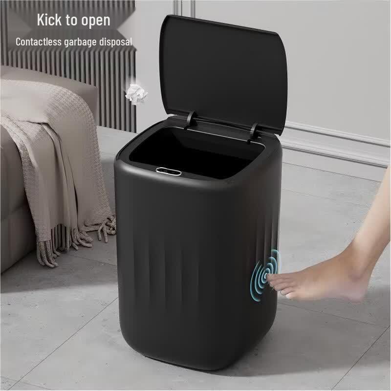 LISM Smart Sensor Flip-Lid Trash Can