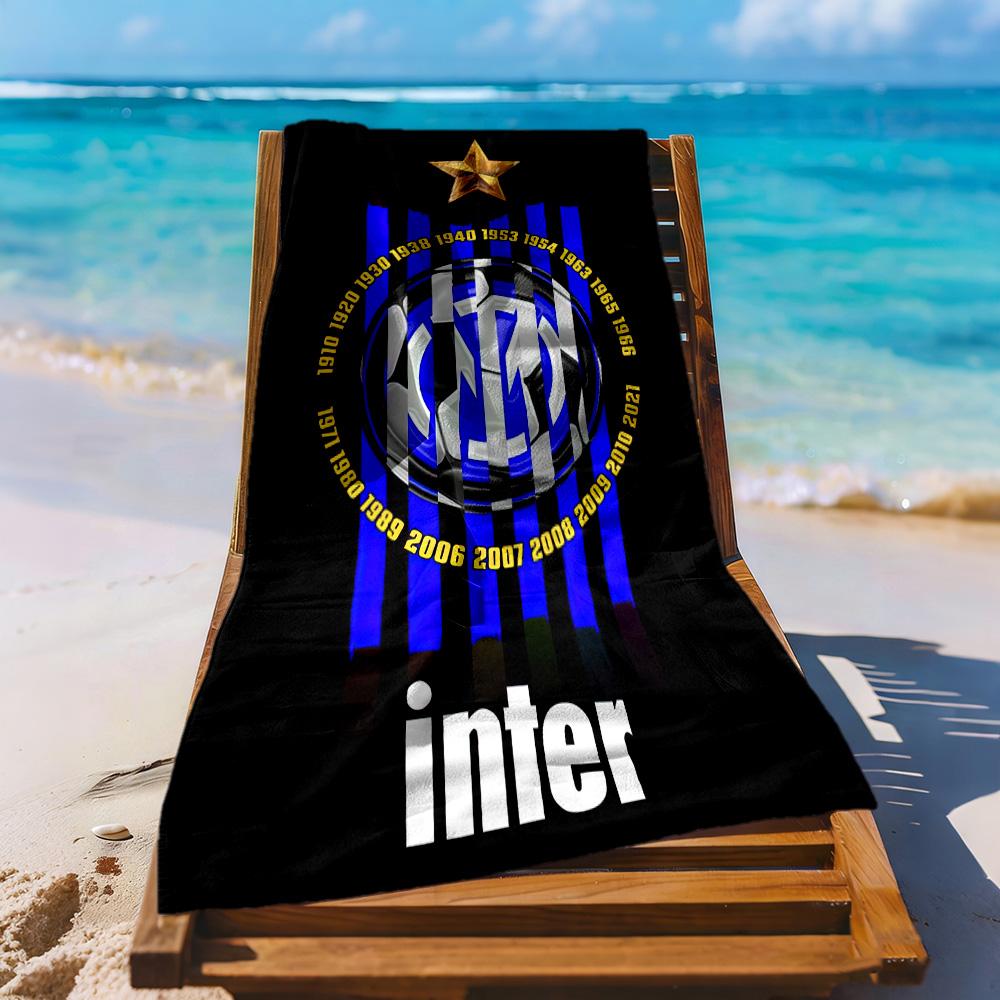Inter Milan Beach Towel Quickdry Soft Microfiber Comfortable Lightweight Portable For Swimmingbeachcamping Travel Beach Accessoriesgym