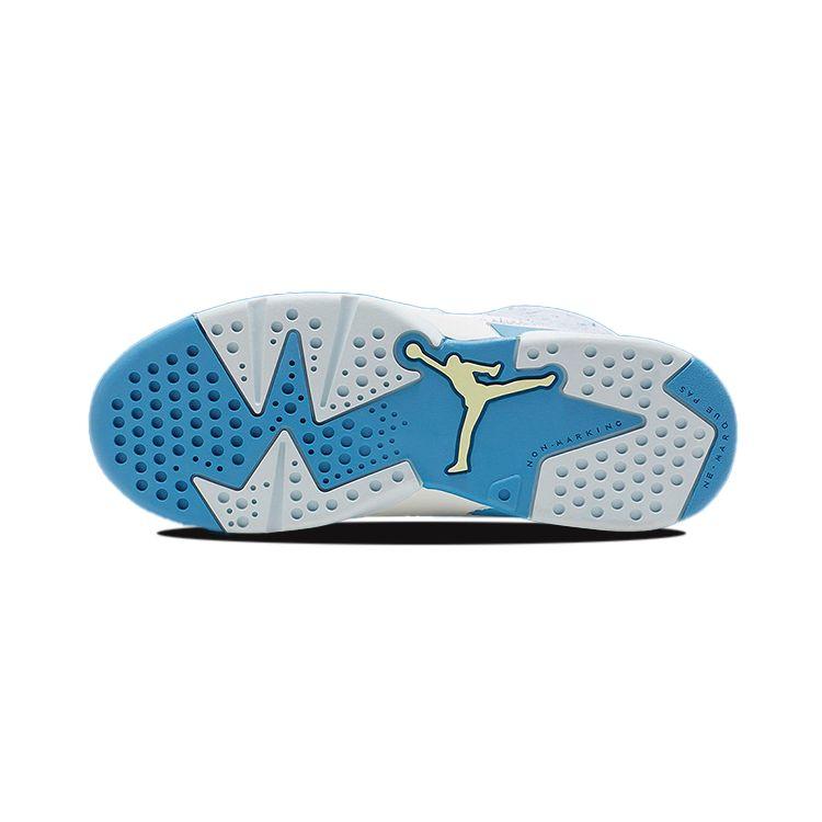 Air Jordan 6 Retro PS GS DX6176-100 Washed Denim White Blue Kids Sneakers