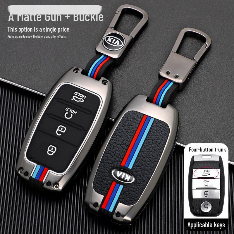 Metal Shell Key Bag Set for Kia Models K3/K4/K5/KX3/KX5/KX7, Sorento, with Stylish Designs for Men.