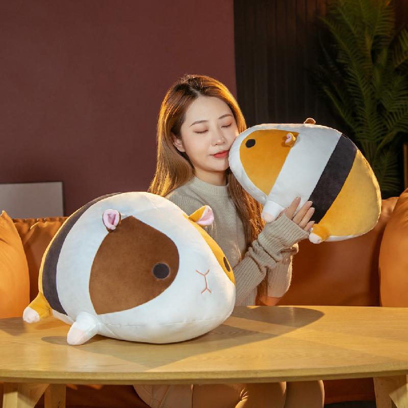 40/50cm Adorable Hamsters Stuffed Plush Doll Cartoon Lifelike Guinea Pig Plush Toys Hug Pillow For Baby Kids Xmas Birthday Gift