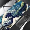 Japan Art Great Waves (5) Mouse Pad Edge Big Gaming Locking Computer Gamer Large Rubber Art Mousepad Laptop Xxl Desk Mat