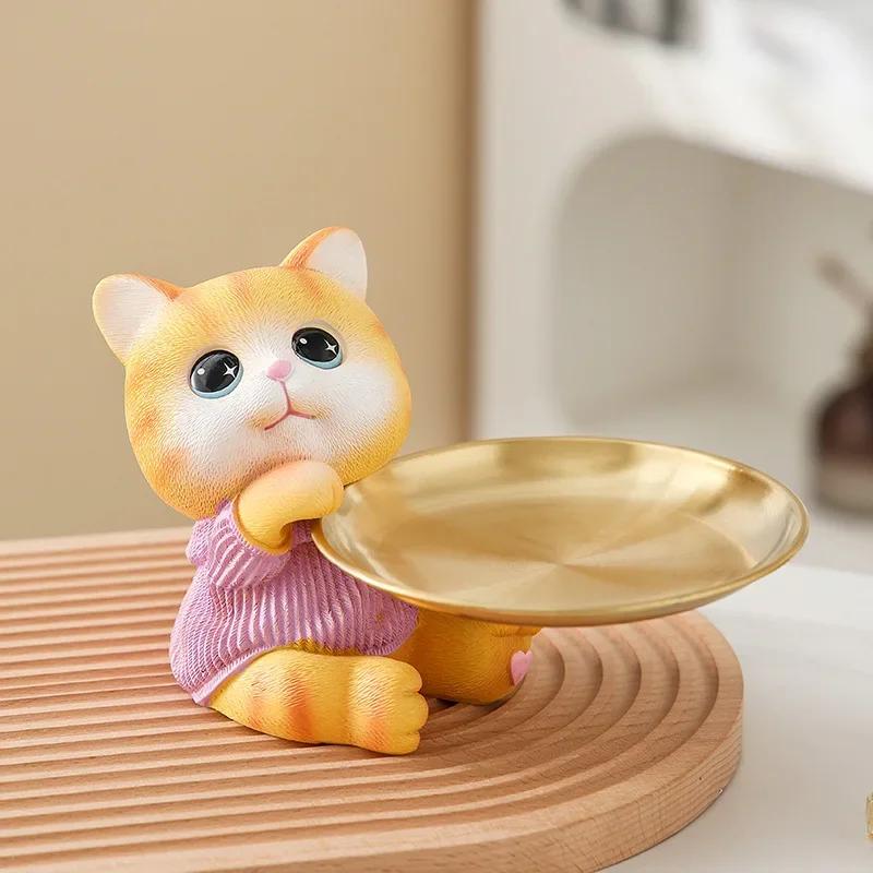 1pc Resin Rabbit Tray, Key Organizer and Décor for Entryway, Living Room, Office and Desk Desktop Storage Small Ornaments