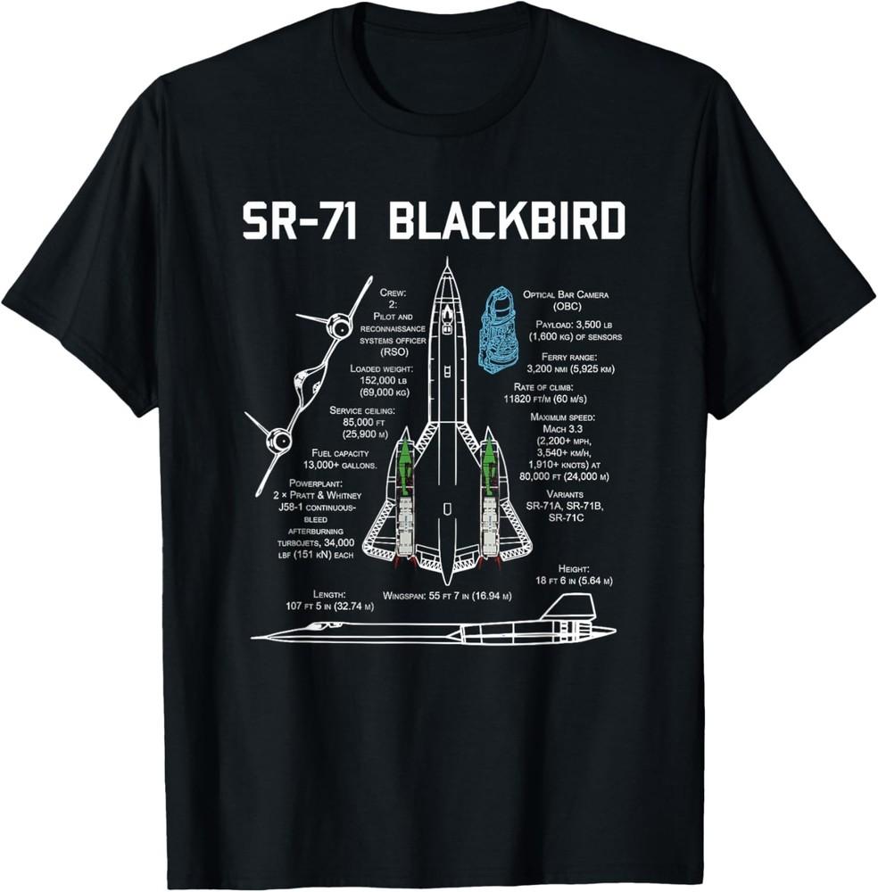 SR-71 Blackbird Specs T Shirt TShirt Shirt T-Shirt Unisex T-Shirt XXXL