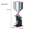 Manual Liquid Paste Bottle Filler Cosmetic Cream Pasta Sauce Peanut Butter Food Packaging Equipment Honey Filling Machine