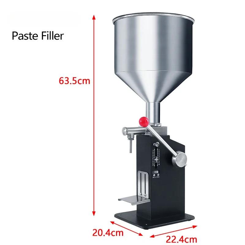 Manual Liquid Paste Bottle Filler Cosmetic Cream Pasta Sauce Peanut Butter Food Packaging Equipment Honey Filling Machine