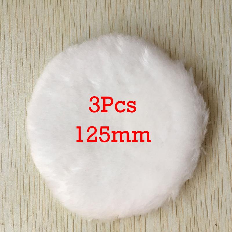 80/100/115/125/150/180mm Soft Wool Polishing Pad Automotive Paint Care Polisher Pads Car Body Waxing Sponge Disc Clean Accessory