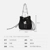 Handheld Jacquard Cloth Bucket Bag Chinese Style Drawstring High-end Women's Handbag Fashionable Small Shoulder