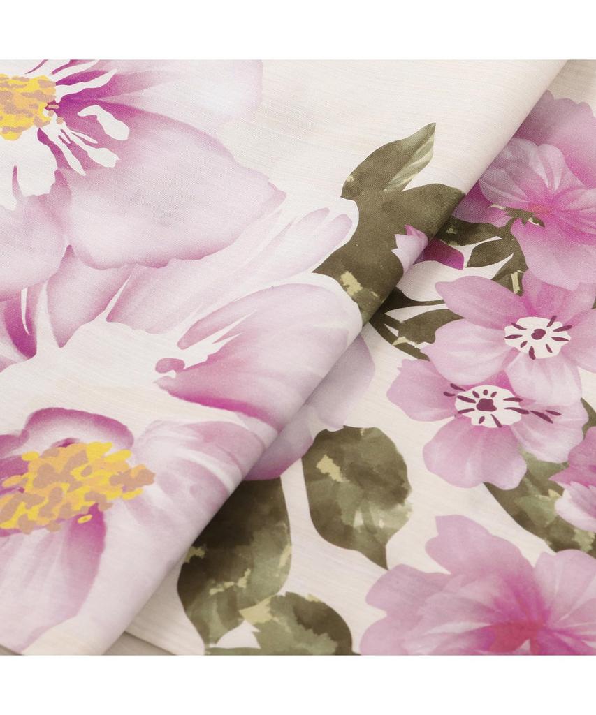 Yukata Set for Change 2 Piece Set Heiko Junior Girls H Mellow [KYOETSU] Girls, Ecru, Weave, (Yukata, Obi) (7. Mauve, 130cm)